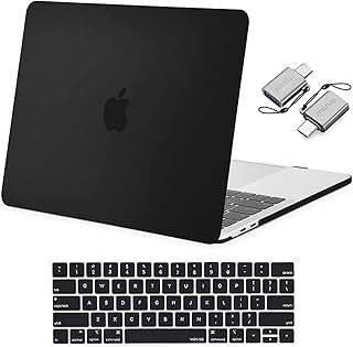 MOSISO Rigid Plastic Protective Coard with keyboard cover and type C-type adapter compatible with MacBook Pro 13 inch 2023, 2022, 2021-2016 M2 M1 A2338 A2251 A2289 A2159 A1989 A1708 A1706 Pack, Black Pack, Black Pack, Black Pack, Black Pack, Black Pack, Black Pack, Black Pack.. Shop like never before with DIAYTAR NIGERIA's comprehensive marketplace and budget-friendly shipping.