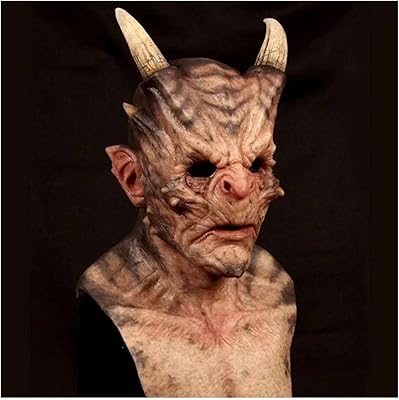 Complete Halloween mask, Halloween mask in horror latex with frightening horns, realistic horror mask, parodic mask of frightening horns, gray.. DIAYTAR NIGERIA delivers more than purchases - we deliver affordable shopping solutions within the week.