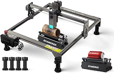 Atomstick S10 Pro 10W laser engraver, 150W CO2 laser engraving effect, body entirely aluminum alloy, metal engraving, high energy cutting (with r3 roller).. DIAYTAR NIGERIA revolutionizes online shopping with competitive prices and reliable 5-8 day delivery.