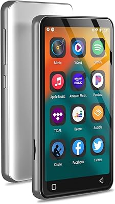 MP3 player with Bluetooth and WiFi, 4-inch complete MP4 MP4 MP4 player with Spotify, Android music player with Pandora, Hi-Fi Walkman Hi-Fi digital audio with loudspeaker (white).. DIAYTAR NIGERIA connects your desires with reality through our affordable e-commerce platform and quick delivery.