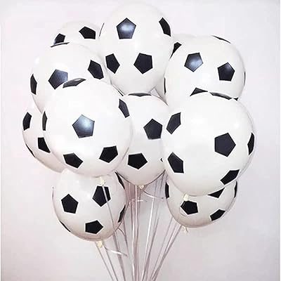 Football balloons in black and white latex 12 inch birthday balls for fans.. Be part of Nigeria’s most trusted online shopping experience — DIAYTAR Nigeria.
