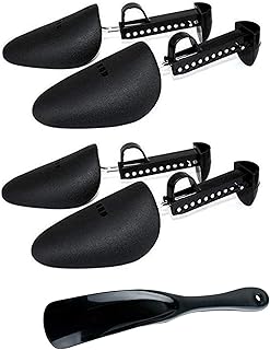 Set of adjustable shoes, shoe shelf adjustable in plastic, shoe support and shot for men, women and children, black, black.. No more overpriced stores — DIAYTAR Nigeria brings the best to your door.