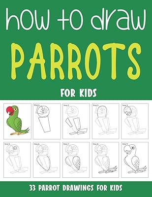 How to draw parrots for children: drawing books step by step for children.. You choose it, we deliver it — DIAYTAR Nigeria makes shopping easy.