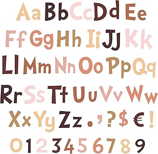 Set of 5 -inch colorful letters, 268 pieces, composed of 268 pieces of the alphabet, figures and cut letters (your flesh).. Shop without limits at DIAYTAR NIGERIA and receive your purchases at budget prices within the week.