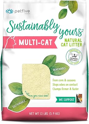 Natural litter for cats Sustainable Yours, Multi-cats, 13 LB.. Shop from our extensive catalog at DIAYTAR NIGERIA and enjoy doorstep delivery in just 5-8 days.