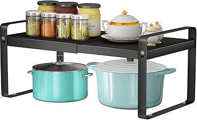 Standing cabinet storage support, kitchen cabinet organizer, spice supports, storage cabinet organizer, pantry, kitchen cabinet shelf, spice support (black).. No stress, just speed — DIAYTAR Nigeria ships in days.