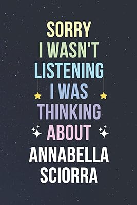 Sorry, I was not listening, I was thinking of Annabella Sciorra: Line notes book, Composition Journal, Birthday Gift and Christmas for Annabella Sciorra fans - 6 x 9 inches - 110 pages.. Nigeria's favorite online shopping platform, DIAYTAR offers unbeatable prices and delivery within a week.
