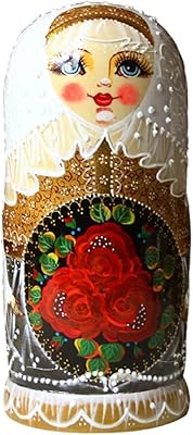 Russian legognes dolls 7 pieces Powlings Wooden Matriochka Hand Matriochka For Baby Children Wedding Wedding Wedding Gift Matriochka (Color: White mixed).. With DIAYTAR Nigeria, shopping online is easy, affordable, and fast.