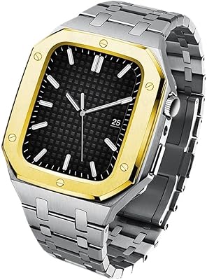 Luxury CFA luxury housing strip for Apple Watch Speakers Spell Kit 8 7 45 mm 6 5 44 mm Steel metal watch bracelet adjustment (Color: AP-SG, Size: 45 mm 8) /7).. Shop the future with DIAYTAR NIGERIA - thousands of products, unbeatable prices, delivery within a week.