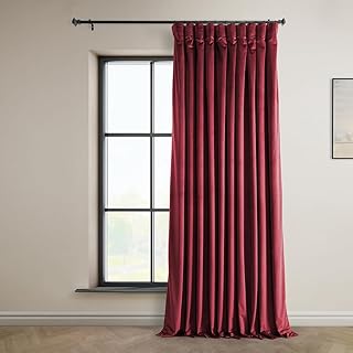 Extra-wide luxury luxury velvet curtains HPD Heritage at half price for bedroom and living room 100 x 108, VPYC-179758-108-DW (1 panel) Red cinema red.. Experience the DIAYTAR difference with our vast product selection and delivery within 5-8 days.