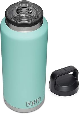 Yeti Rambler bottle, 44 oz, insulated under vacuum, in stainless steel with chug cap, sea mousse.. DIAYTAR NIGERIA: Redefining online shopping with unbeatable prices and consistent delivery times.