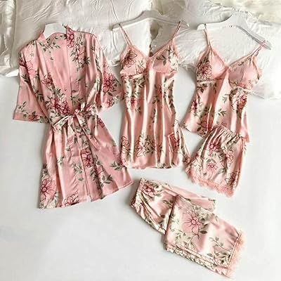 Yhww night clothes, lace patchwork 5 -piece kimono night shirt in silk dress lady night dress and sexy costume dress white house pink wedding dress together 3, l.. Experience the simplicity of DIAYTAR NIGERIA's extensive marketplace with delivery within 8 days.