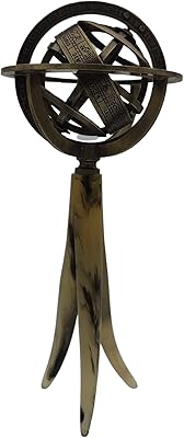 Astrolabe Bourse Clock In Ancient Brass Leatherfins 6 ".. Discover the perfect shopping balance at DIAYTAR NIGERIA with competitive prices and prompt delivery.