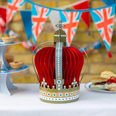 Speaking of recyclable paper with large royal crown pattern in honeycomb for coronation celebrations and street celebrations, red.. DIAYTAR NIGERIA: Putting quality products within reach of every Nigerian through our affordable marketplace.