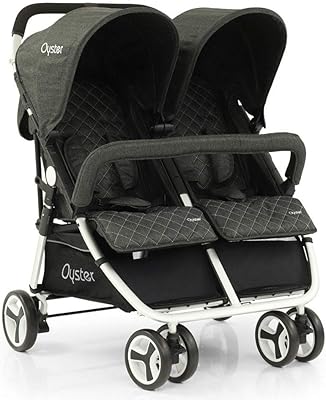 Oyster Twin stroller adapted from birth to 15 kg - Pepper.. DIAYTAR NIGERIA brings the marketplace to your home with budget-friendly prices and nationwide delivery.