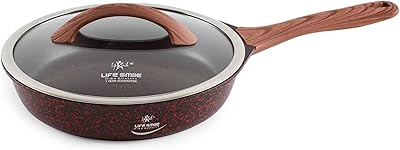 Lifesmile Smart frying stove with granite coating with cover - multilayer frying stove with granite coating | Pendant light with heat resistant handle | 100 % without pfoa | induction base (20 cm (1 l), red).. Discover endless shopping possibilities at DIAYTAR NIGERIA, with budget-friendly prices and reliable delivery.