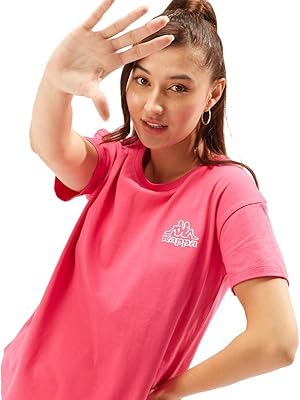 Short sleeve t-shirt and KAPPA round neck with printed logo for women.. Quick delivery. Quality products. Great deals. That’s DIAYTAR Nigeria.