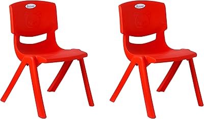 Baby Plastic Baby Red Baby Chair, Lot of 2, Ety RD PK2.. DIAYTAR NIGERIA: Where affordability and variety meet with convenient delivery within 8 days.