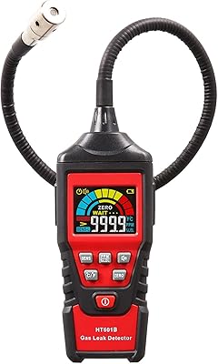 Portable flammable gas leak detector, natural flammable gas detector, acetone, propane, petrol, ethanol, petrol, methane 9999 ppm 20 % bond with LCD color screen.. DIAYTAR NIGERIA: Empowering Nigerians with access to affordable products delivered within 8 days.
