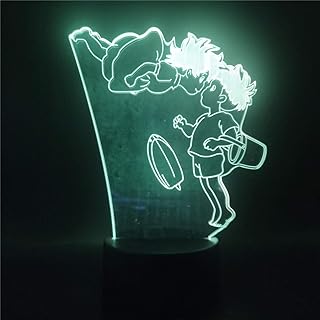 Anime Sousuke and Ponyo on the 3D LED night light cliff with 7 colors, USB tactile table lamp with mood gradation, Christmas gift, best birthday gifts for children.. Experience DIAYTAR NIGERIA, where extensive product variety meets pocket-friendly prices and reliable delivery.