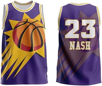 PHX PHOENIX SUNS NASH #23 Basketball jersey for men, Sports training clothes for children and adults, Short sleeve jacket, S.. With DIAYTAR Nigeria, you can browse through thousands of items at the best prices. Place your order today and receive it in less than a week.