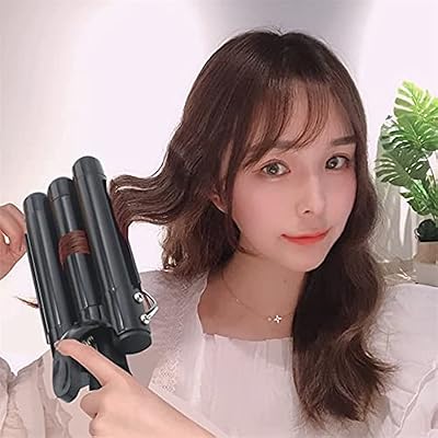 Professional electric curling iron in ceramic, 3 large wavy barrels.. DIAYTAR NIGERIA brings the market to your screen with thousands of affordable products delivered to your door.
