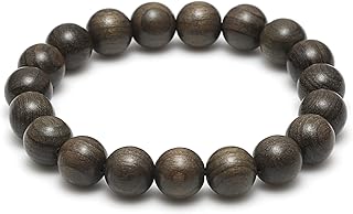 Wooden bracelet of 19 pearls, bracelet of prayer pearls of 10 mm, bracelet of dark wooden pearls, bracelets of natural pearls Mala, bracelet of Buddhist meditation pearls, Tibetan bracelet for men and women, wood.. With DIAYTAR Nigeria, your wishlist becomes reality, fast.