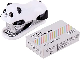 Set of mini cartoon staplers with 1,000 office and school staplers, pretty practical staplers (white).. DIAYTAR NIGERIA brings online shopping to every Nigerian with affordable prices and reliable shipping.