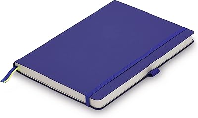 Lamy 810 notebook, flexible cover, A5 format - A5 DIN format (145 x 210 mm), blue, with Lamy lining, 192 pages and elastic closure.. DIAYTAR NIGERIA: Where shopping meets satisfaction with affordable prices and reliable 5-8 day shipping.