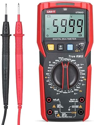 Unit UT89xD Digital multimeter, mini high precision portable meter 6000 points, LCD screen, True RMS measurement, AC/DC voltage, capacity tester (UT89XD).. The future of Nigerian shopping is here — DIAYTAR Nigeria.