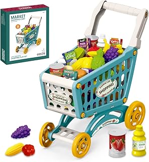 Set of toys for Easy Kids Little Story Roll Market shopping cart, 56 pieces, green, ls_diysc_bu,.. DIAYTAR NIGERIA revolutionizes online shopping with competitive prices and reliable 5-8 day delivery.
