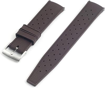 Rubber watch bracelet with quick clearance tropical motif FKM.. DIAYTAR NIGERIA: Where shopping is easy, prices are low, and delivery is just days away.