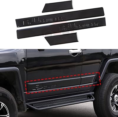 Superior executive covers Ftapacce 4-piece for FJ Cruiser 2007-2016 in black ABS plastic.. Experience the power of choice with DIAYTAR NIGERIA's extensive catalog delivered within the week.