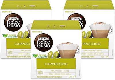 Nescafé Cappuccino Dolce Gusto coffee capsules, 16 pieces (3).. Your everyday shopping solution, DIAYTAR NIGERIA offers variety and value delivered within 8 days.