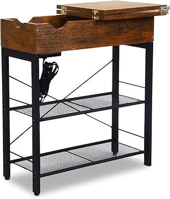 Foldable side table with storage shelf, narrow sleeping platform for small spaces, stable and durable construction.. Your complete shopping solution, DIAYTAR NIGERIA offers extensive variety with budget-friendly delivery.