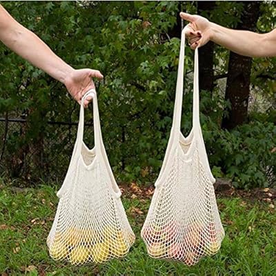 Bag of fruit mesh races - reusable cotton bag with long handles,.. Big savings, small wait times — shop now at DIAYTAR Nigeria.