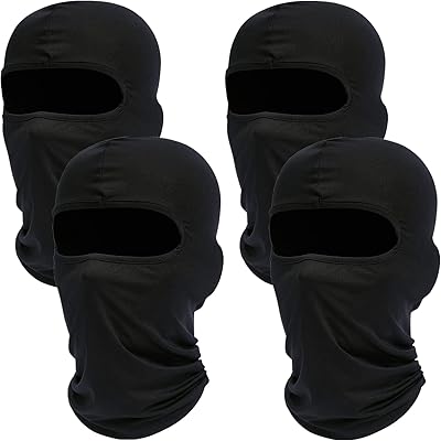 4 Pieces Ski Hoody Mask: Integral hood for men and women.. DIAYTAR NIGERIA: Where affordability and variety meet with convenient delivery within 8 days.