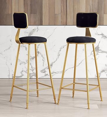 High bar stool with metal structure in robust metal feet backstanding and padding.. DIAYTAR Nigeria: Where affordability meets speed and quality.