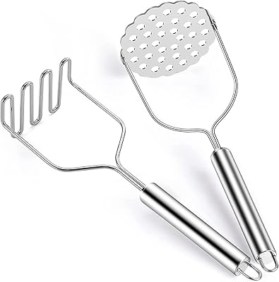 The White Shop Robust Kitchen Pattered Cuisine in Stainless Stainless Stainlessness for Avocats, Potato Puree, Haricots, Vegetables, etc., 2 pieces.. DIAYTAR NIGERIA connects Nigerians with quality products at affordable prices, delivered in 5-8 days nationwide.