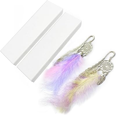 Feathered bookmark, metallic dream catcher, 2 rooms per set, with gift box in each packaging, perfect for women, students, family, lovers of books and agendas.. DIAYTAR NIGERIA delivers affordability and convenience to your doorstep within 8 days of purchase.