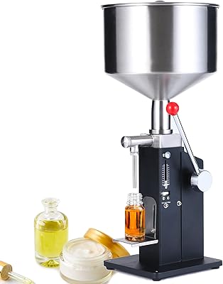 Kimtam adjustable manual liquid filler machine from 5 to 50 ml for the filling of A03 bottles.. Affordable shopping made easy on DIAYTAR Nigeria, with fast delivery from 5 to 8 days.