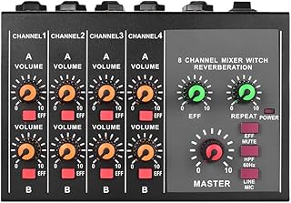 MX8 SA Portable stereo with 8 -channels with low noise with audio mixer with an echo interface Midi audio interface.. More than a store — DIAYTAR Nigeria is your shopping partner.