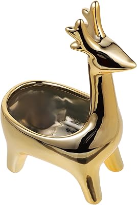 Storage box for deer necklace organizer Elipis golden ceramic.. Get top brands at bottom prices, only on DIAYTAR Nigeria.