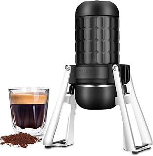 Portable espresso machine - 3rd generation compact espresso machine for two shots both improved manual espresso machine for a rich and thick cream with ground coffee for campsite and office.. Everything you need is just a click away with DIAYTAR Nigeria — shop now and receive your order in days.