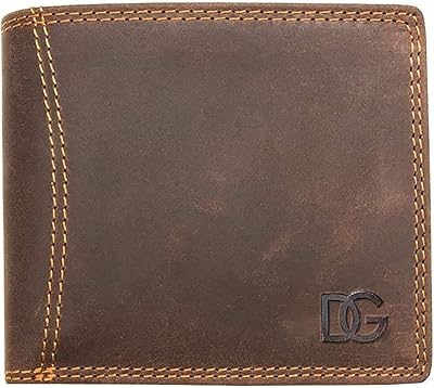 True leather wallet for men, two -part wallets with RFID blocking, zipped pocket wallet with gift box, dark beige limited edition.. Shop confidently on DIAYTAR Nigeria — everything you need, delivered quickly.