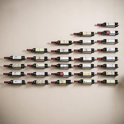 OFI read 6 pieces with black wall wine, wallpaper locker walls, metal organizer suspended for storage of drinks/alcohol bottles.. Shop confidently with DIAYTAR NIGERIA's vast product range and budget-friendly nationwide shipping.