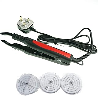 Preinstalled iron hair extensions with British socket and temperature regulator (678).. Order today, receive in days — DIAYTAR Nigeria makes it possible.