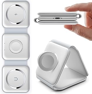 3 -in -1 foldable wireless charger, quick -free quick magnetic travel charger for iPhone series 14/13/12, AirPods 3/2/Pro, Iwatch.. DIAYTAR NIGERIA: Where countless products meet affordable prices and reliable nationwide shipping.