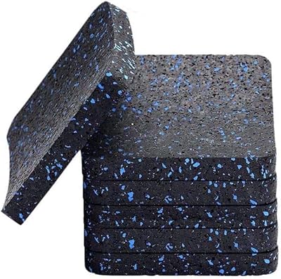 DELFINO 6 Pieces Floor Salle Salle Table Rubbalance Rubber Robust, Solid black rubber tiles (3.94 x 3.94 x 0.5 inches) carpet of exercise equipment.. DIAYTAR NIGERIA: Connecting Nigerians with affordable products through our expansive e-commerce platform.