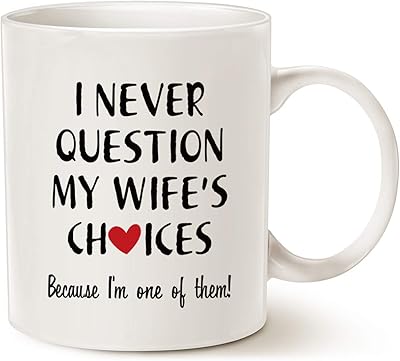 My coffee cup with fun citation for husband, Valentine's Day gifts, one of my wife's choice, white cup white 11 oz.. DIAYTAR NIGERIA: Your affordable gateway to thousands of products delivered promptly nationwide.